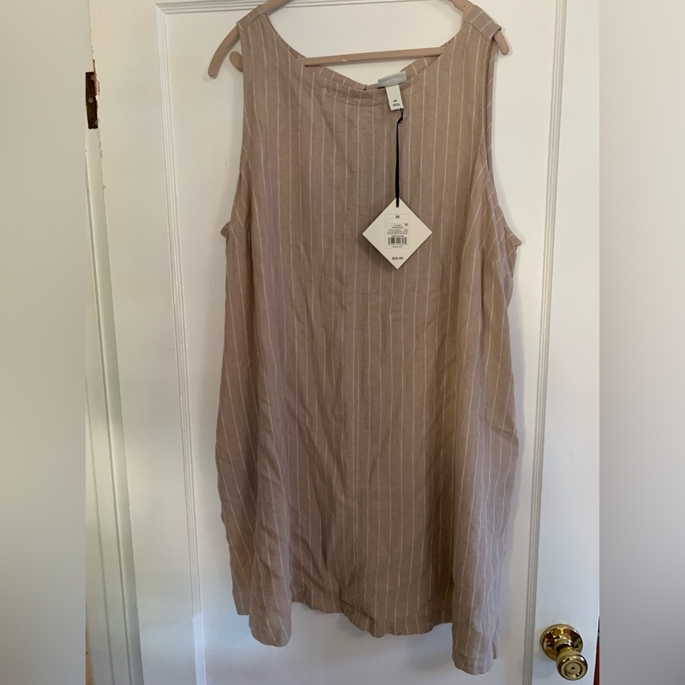 Striped Sleeveless Dress